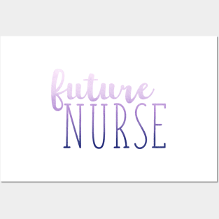Purple Ombre Future Nurse Posters and Art